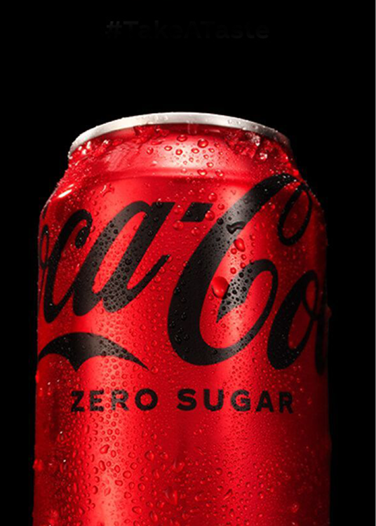 En burk Coca-Cola Zero