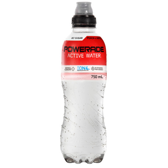 Powerade Active Water Peach and Apple No Sugar bottle