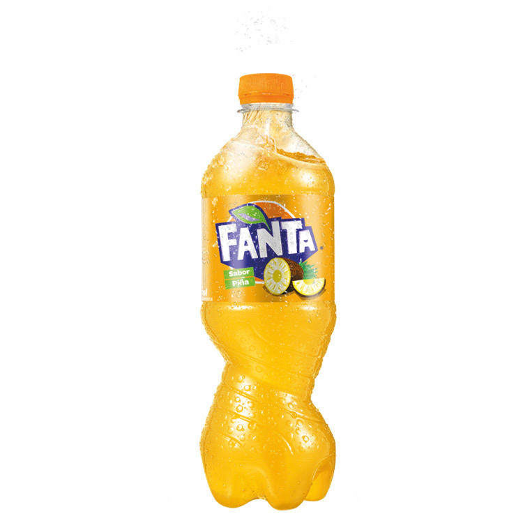 Botella de Fanta sabor Piña