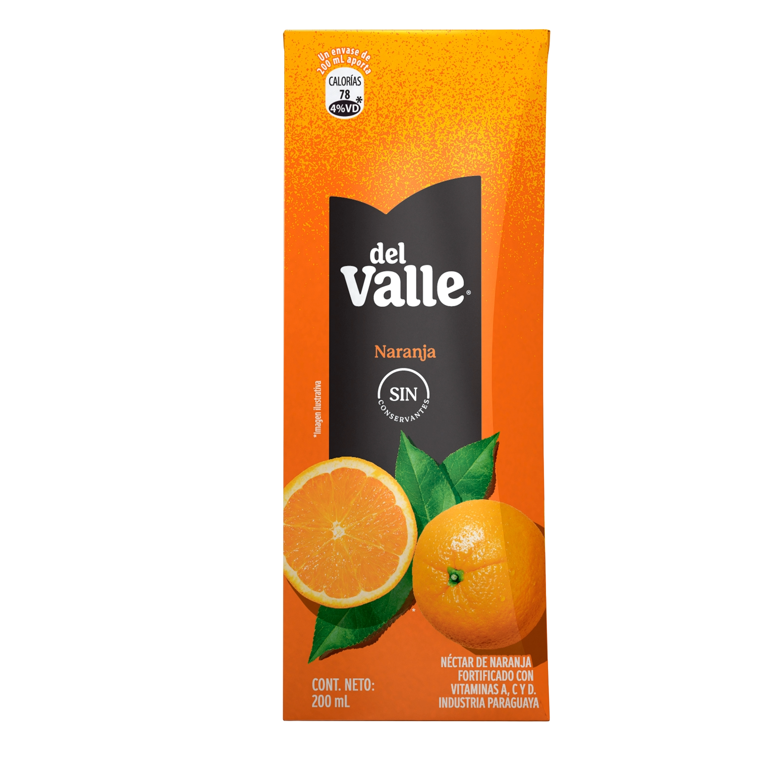 Tetra Brik de del Valle Néctar Naranja 200 mL