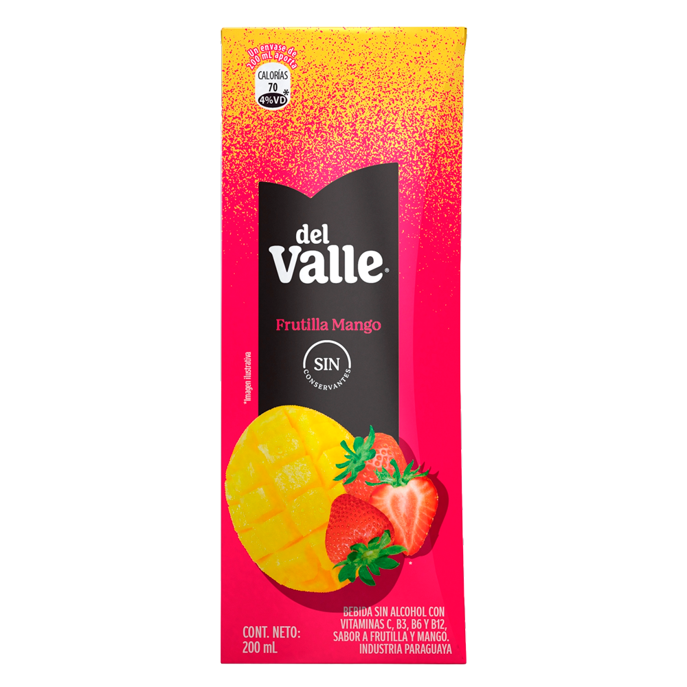 Tetra Brik de del Valle Néctar Frutilla Mango 200 mL