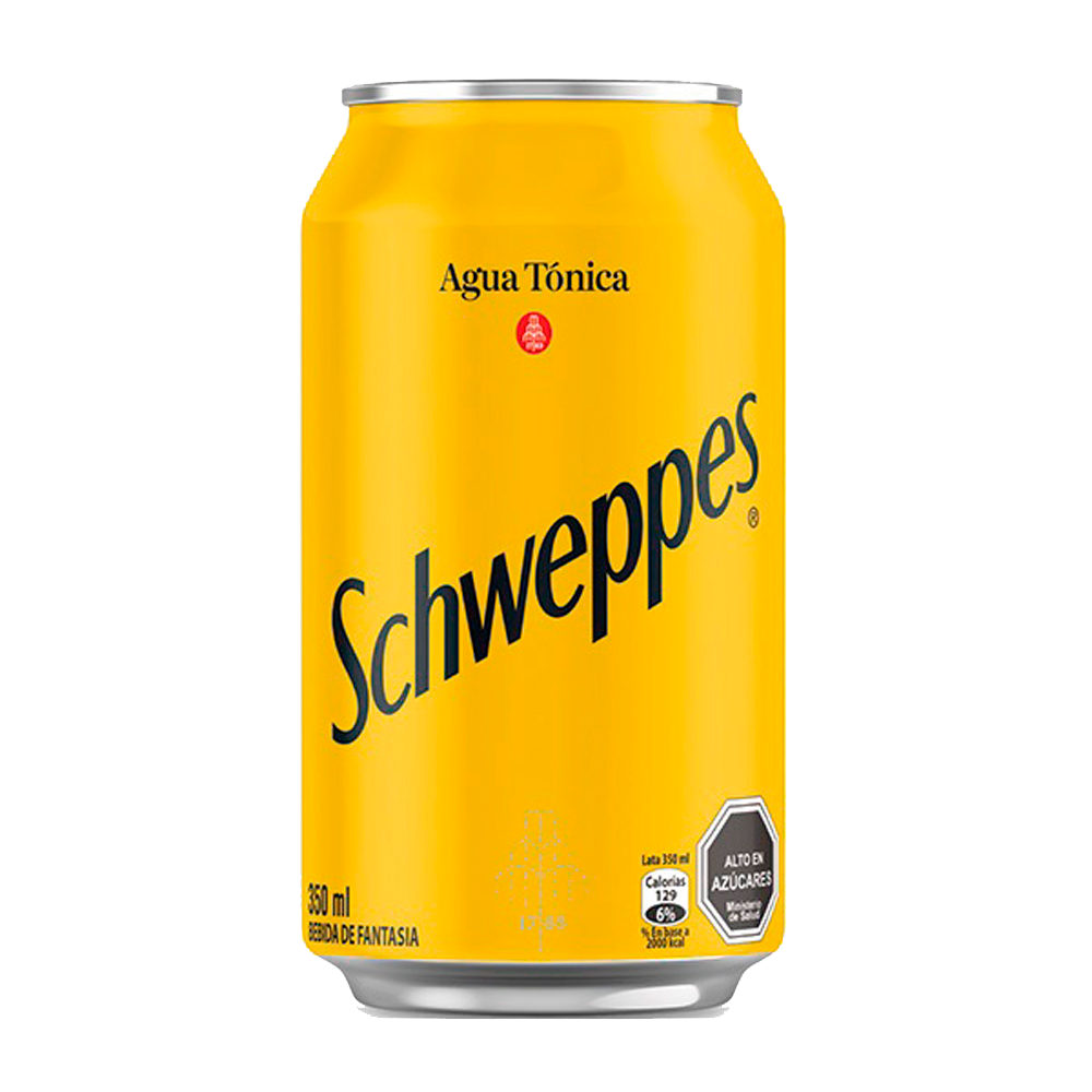 Lata de Schweppes Agua Tónica