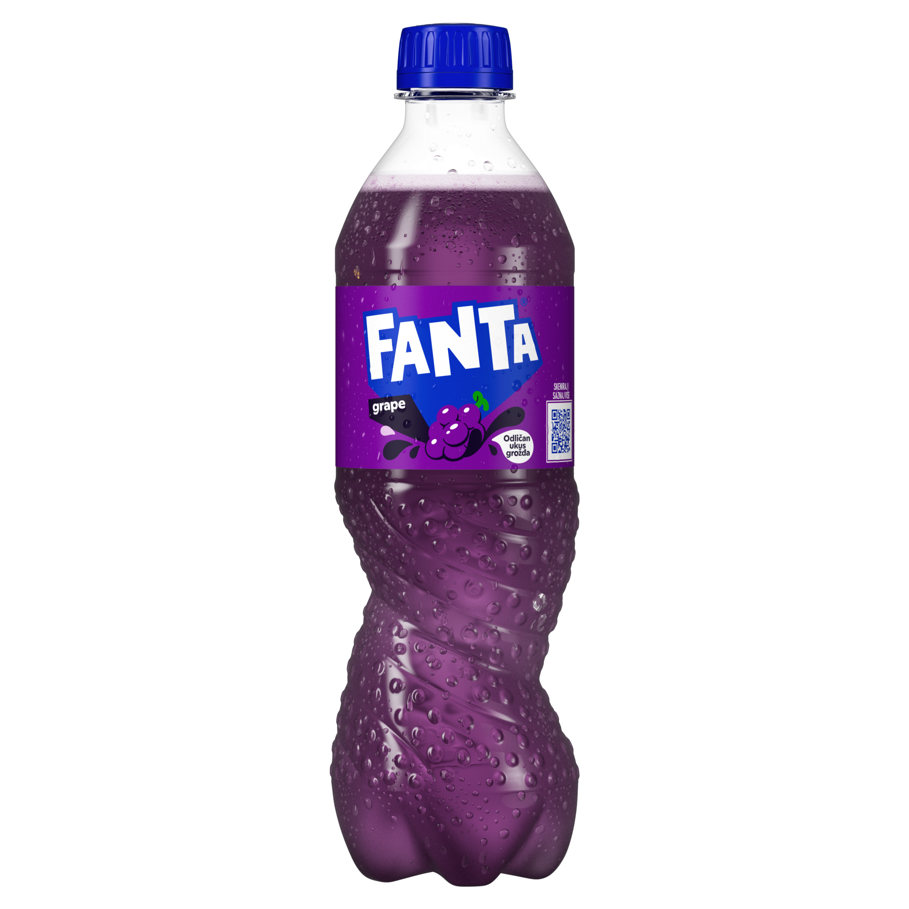 fanta flašica sa belom pozadinom