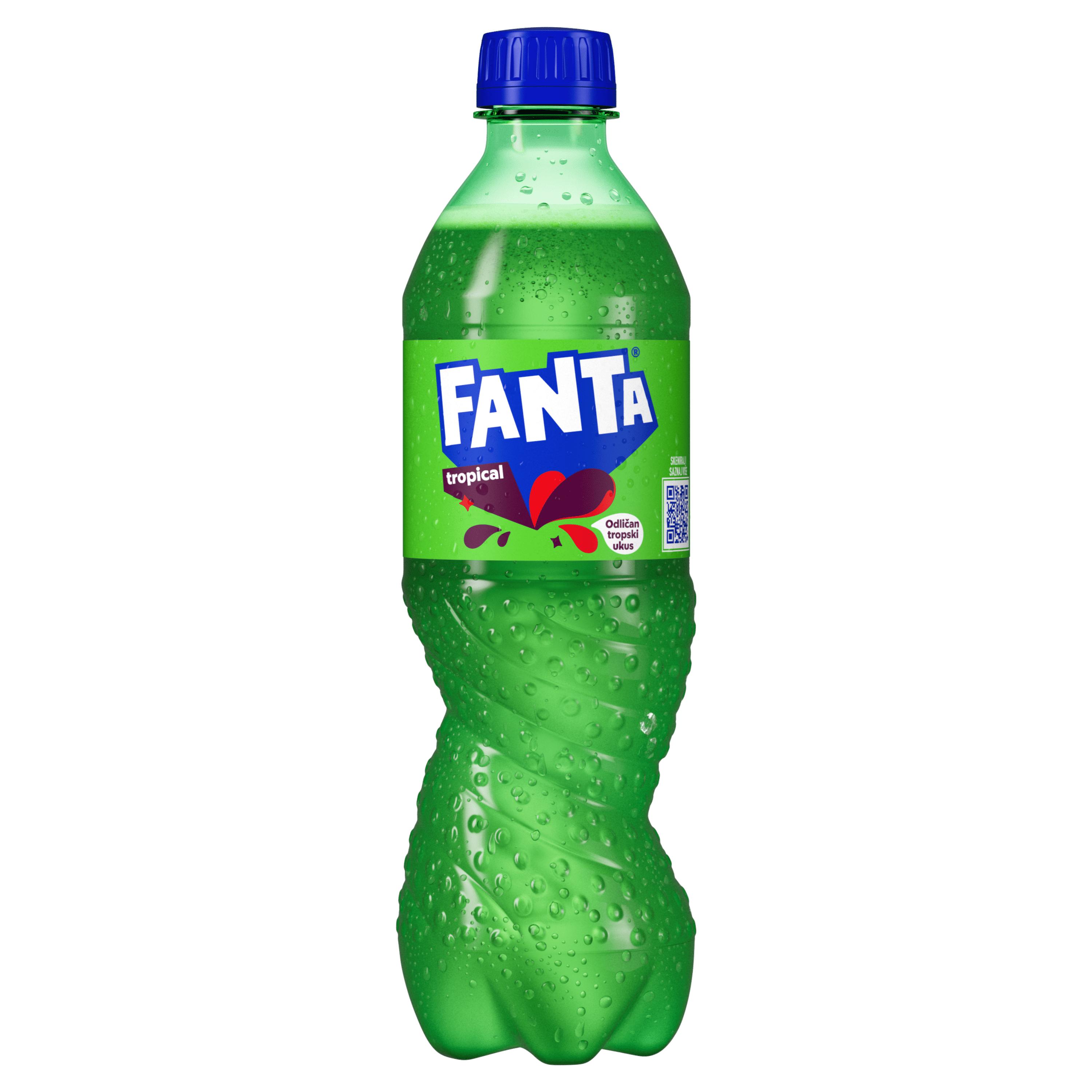 fanta flašica sa belom pozadinom