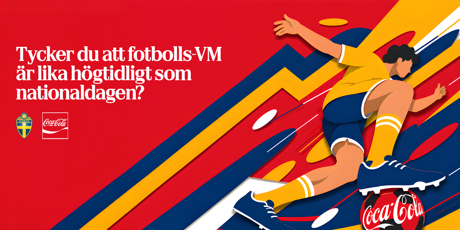 text som säger "tycker du att fotbolls-VM är lika högtidligt som nationaldagen?