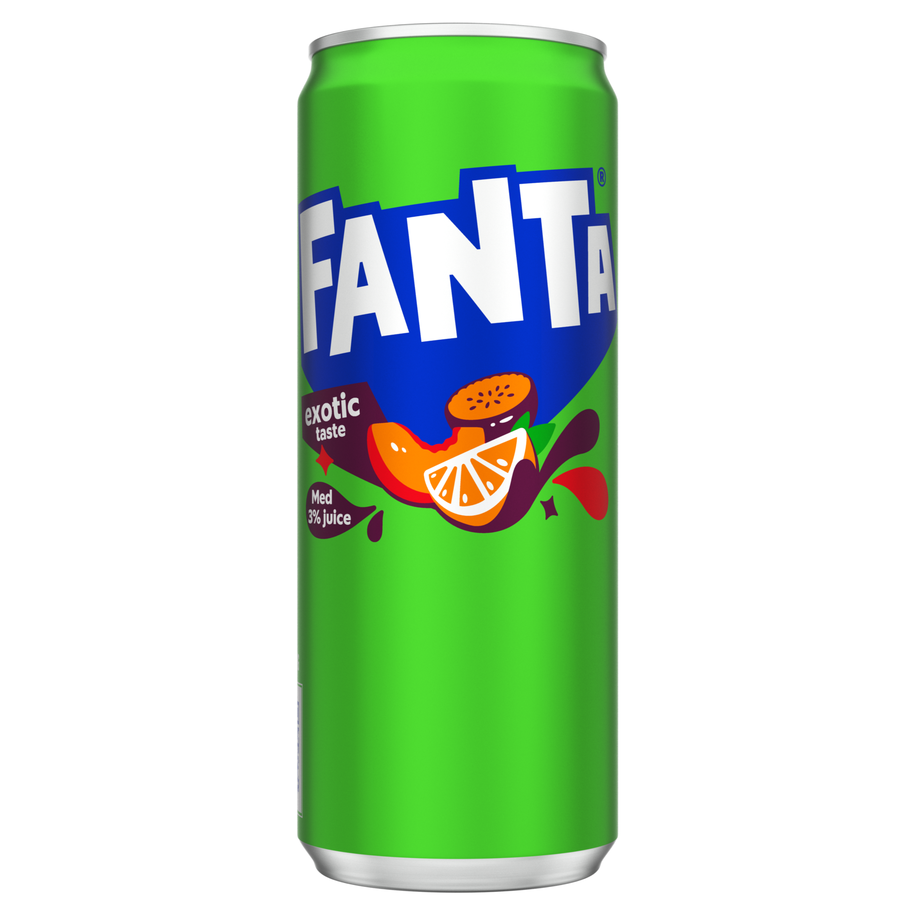 En läskburk med Fanta Exotic