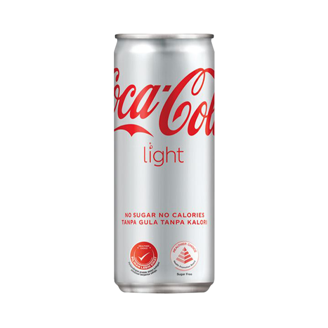 Coca-Cola Light can on white background