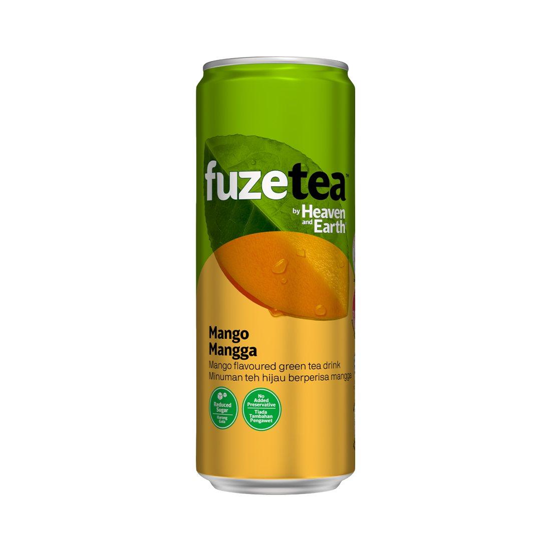 Fuze Tea Mango Green Tea can