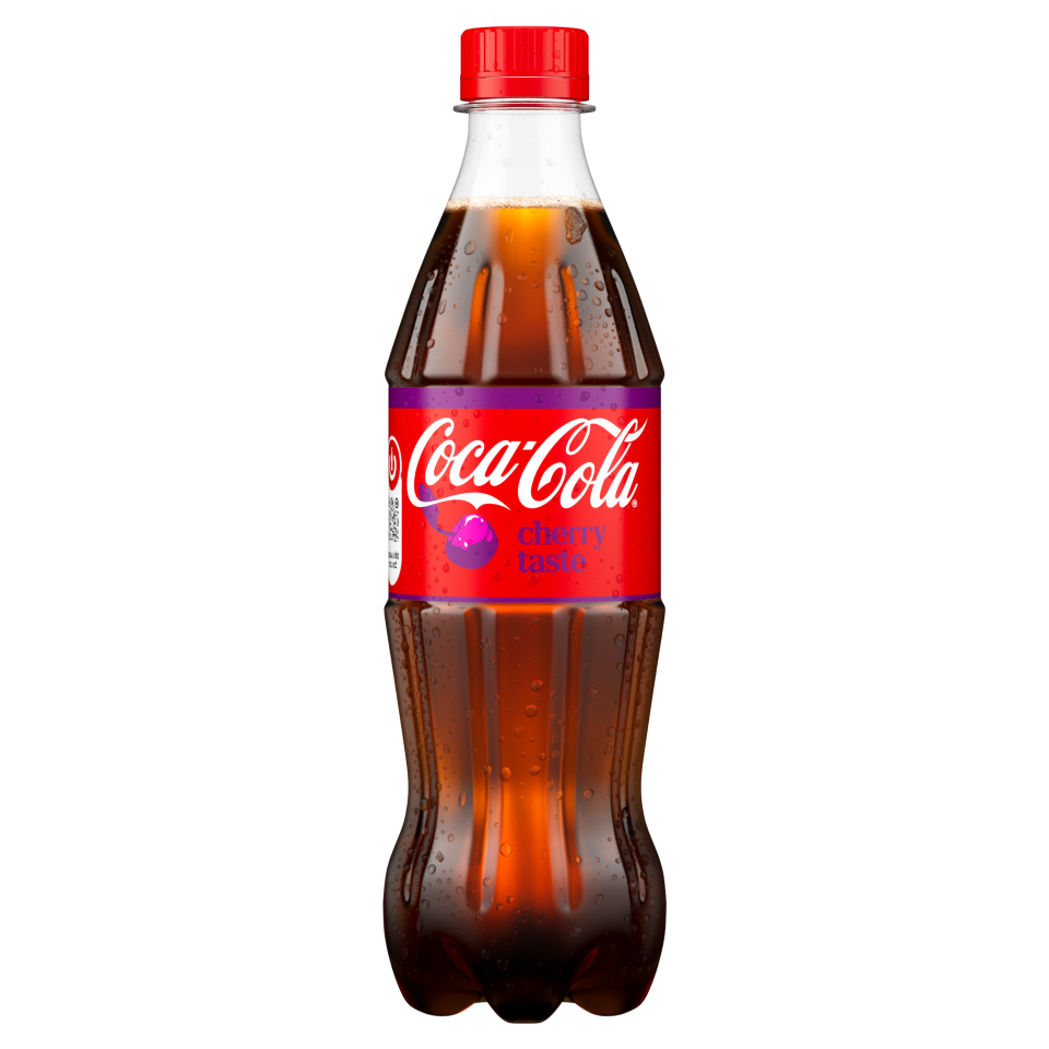 Ena plastenka Coca-Cole s okusom češnje.