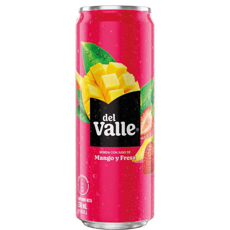 Lata de del Valle Mango y Fresa