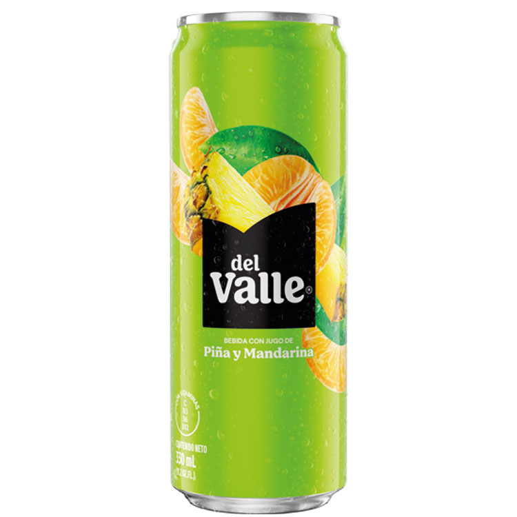 Lata de del Valle Piña y Mandarina