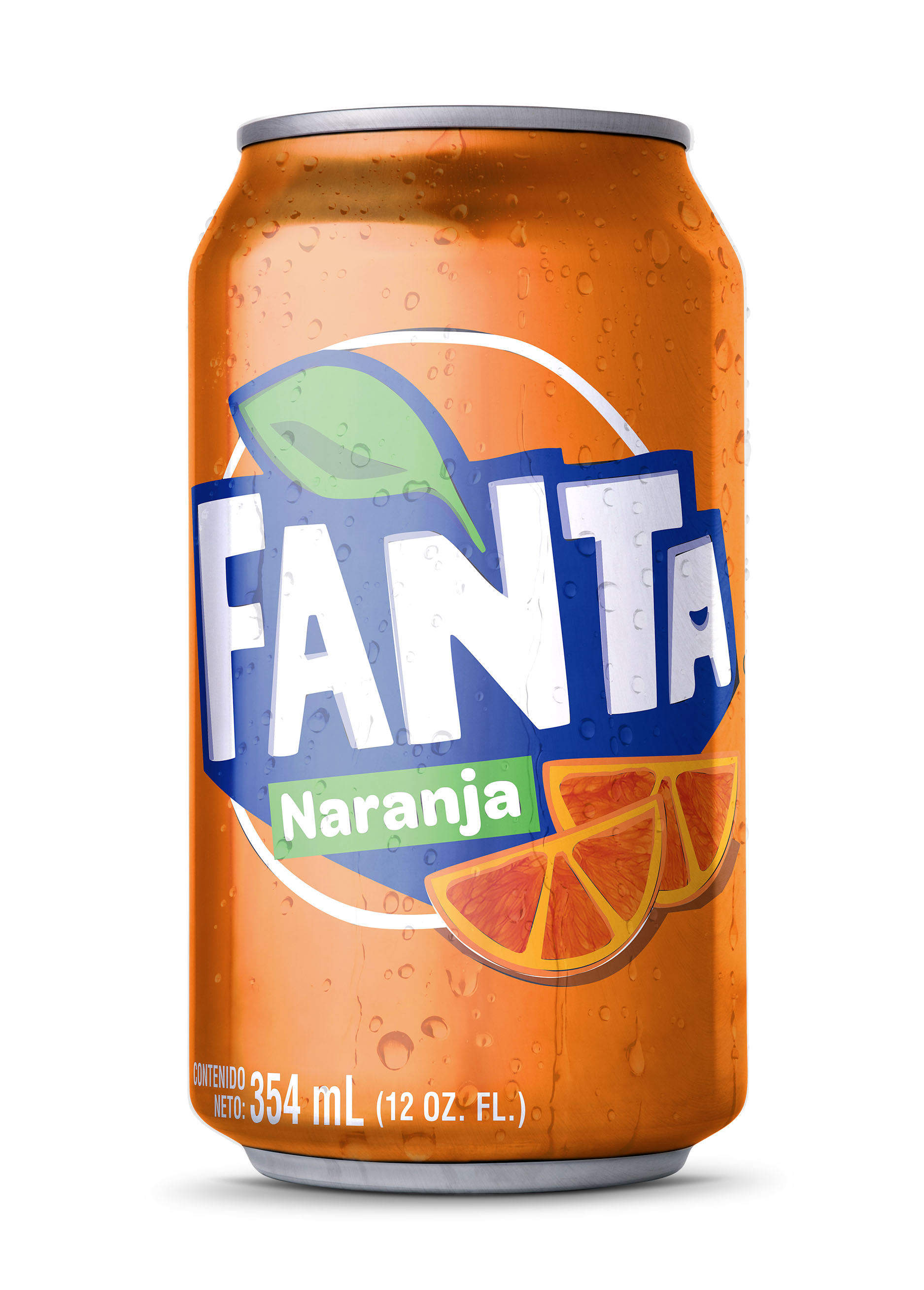 Lata de Fanta sabor Naranja