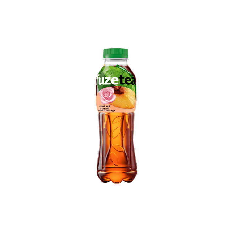 Чорний чай Fuze Tea зі смаком персика та троянди