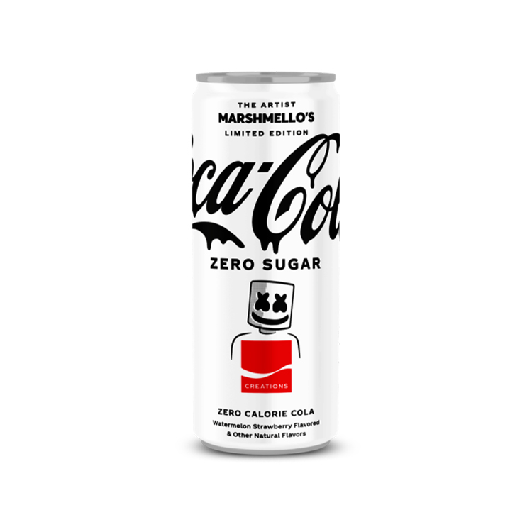 Marshmello's Limited Edition Coca-Cola Zero Sugar 12 fl oz can
