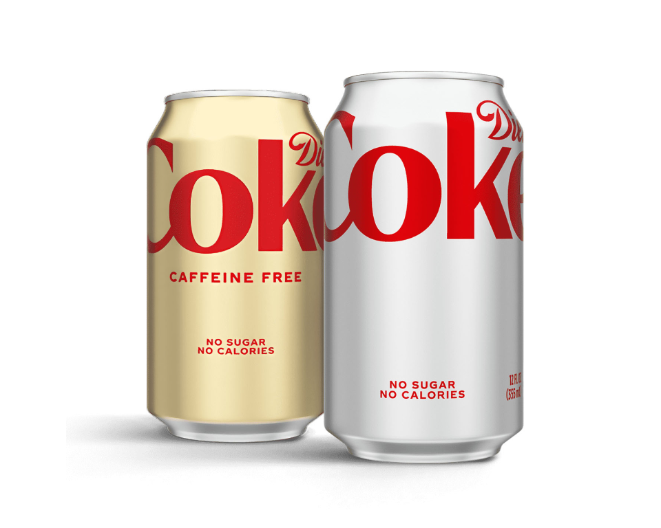 Two cans of Diet Coke