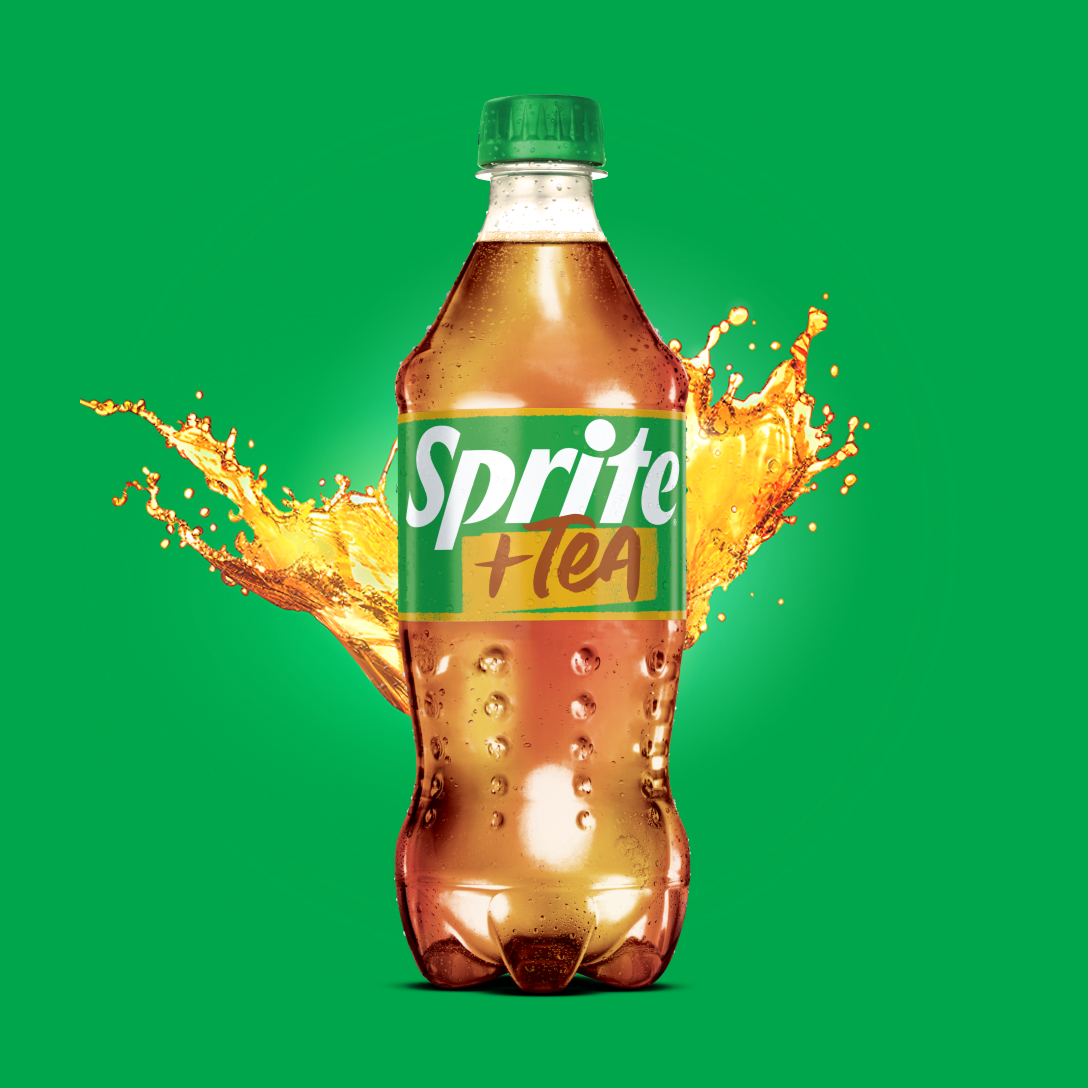 bottle of sprite + tea