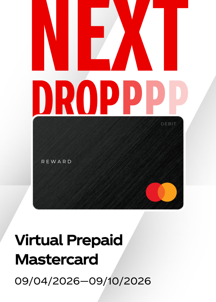 Live weekly prize drop featuring a virtual prepaid Mastercard for the Fall Football campaign.
