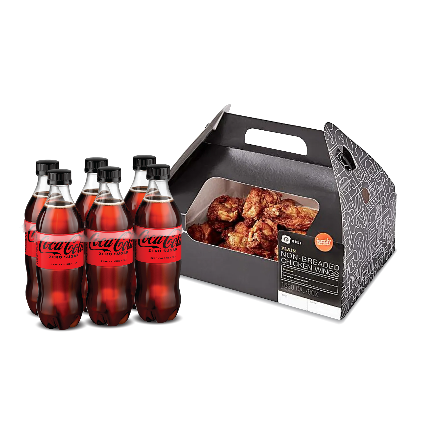 Deli Wings and Coca-Cola® .5L 6pk