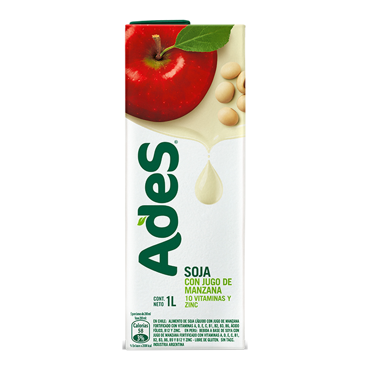 Tetra Brik Ades Soja Sabor Manzana